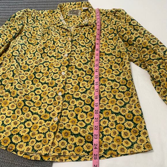 Frontier Classic Floral Print Western Top Womens Size Medium Cowgirl Yellowstone - Picture 8 of 8